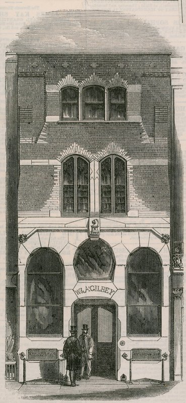 Pan Gilbeys Wine Office, Oxford Street od English Photographer