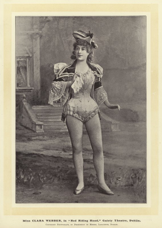 Slečna Clara Webber, v Red Riding Hood, Gaiety Theatre, Dublin od English Photographer