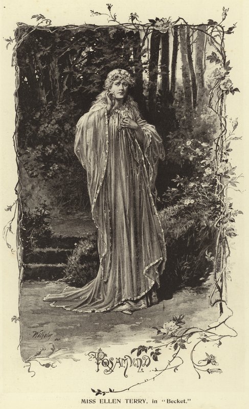 Slečna Ellen Terry, v Becket od English Photographer