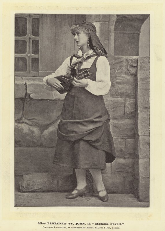 Slečna Florence St John, v Madame Favart od English Photographer