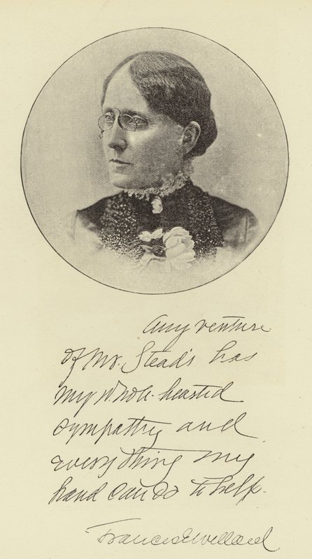 Slečna Frances E Willard od English Photographer
