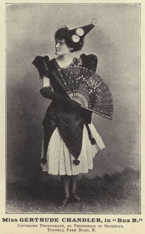 Slečna Gertrude Chandler, v poli B od English Photographer
