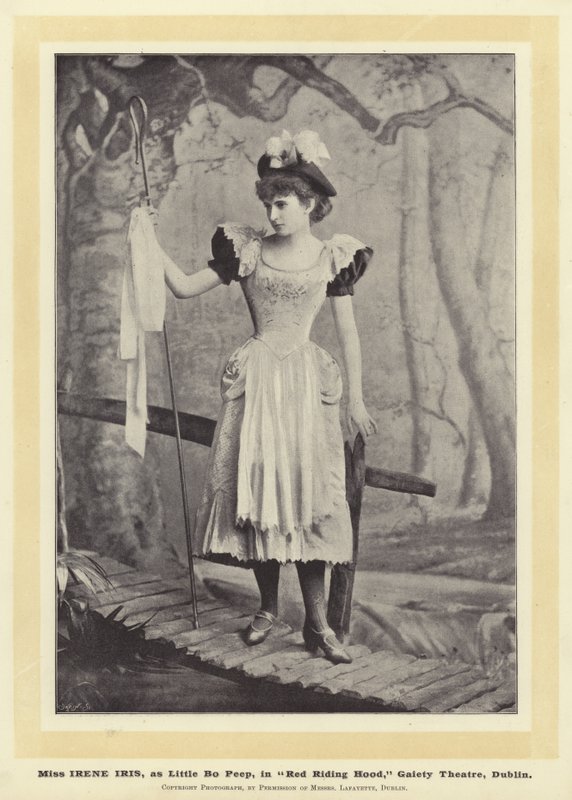 Slečna Irene Iris jako Little Bo Peep v Red Riding Hood, Gaiety Theatre, Dublin od English Photographer