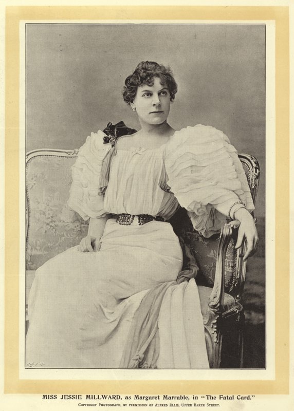 Slečna Jessie Millwardová jako Margaret Marrableová ve filmu The Fatal Card od English Photographer