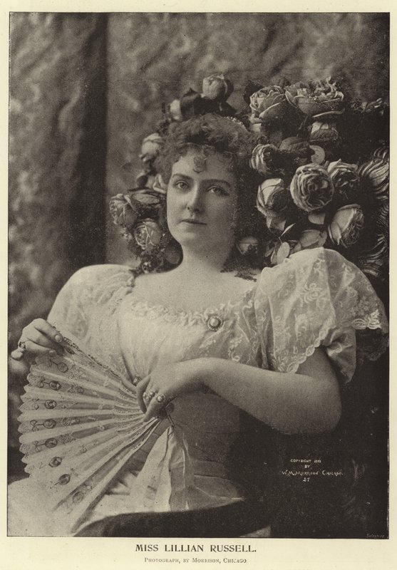 Slečna Lillian Russell od English Photographer