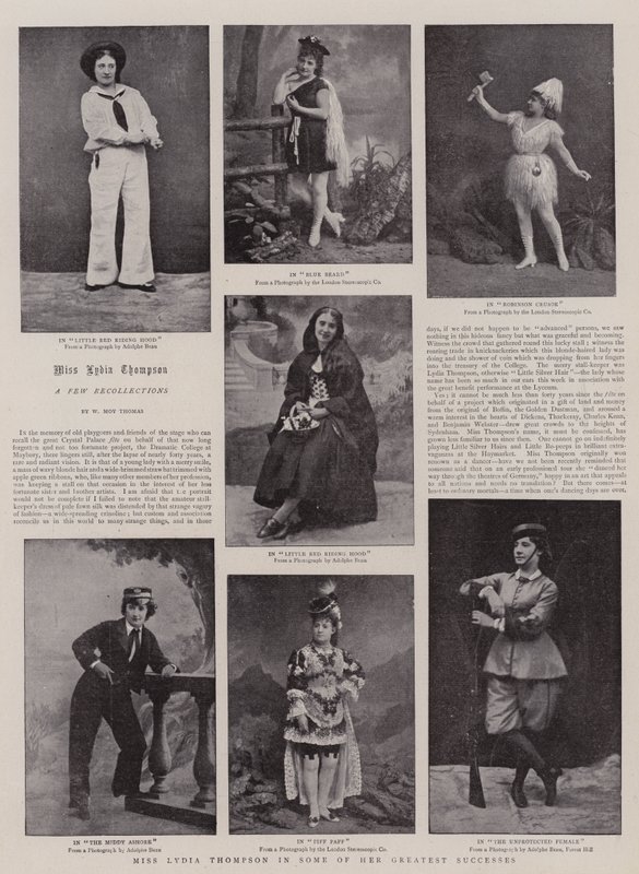 Slečna Lydia Thompson v některých z jejích největších úspěchů od English Photographer