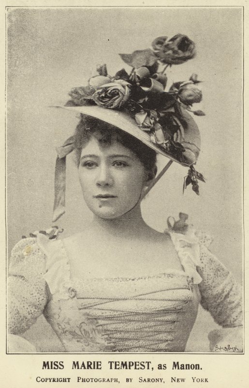 Slečna Marie Tempest jako Manon od English Photographer