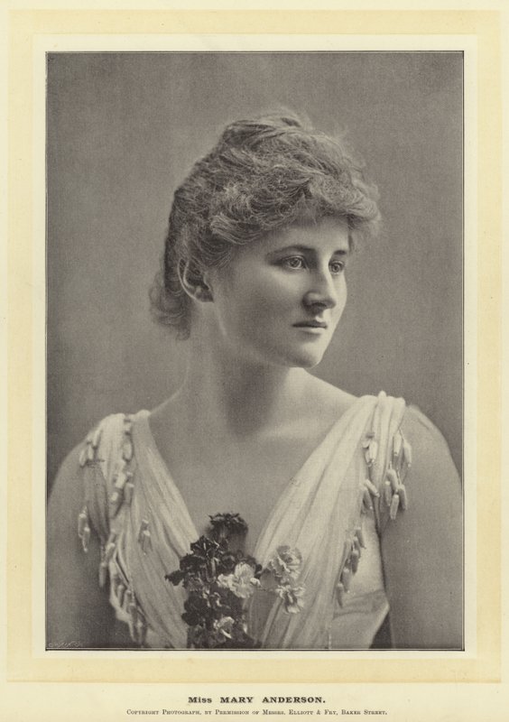 Slečna Mary Andersonová od English Photographer