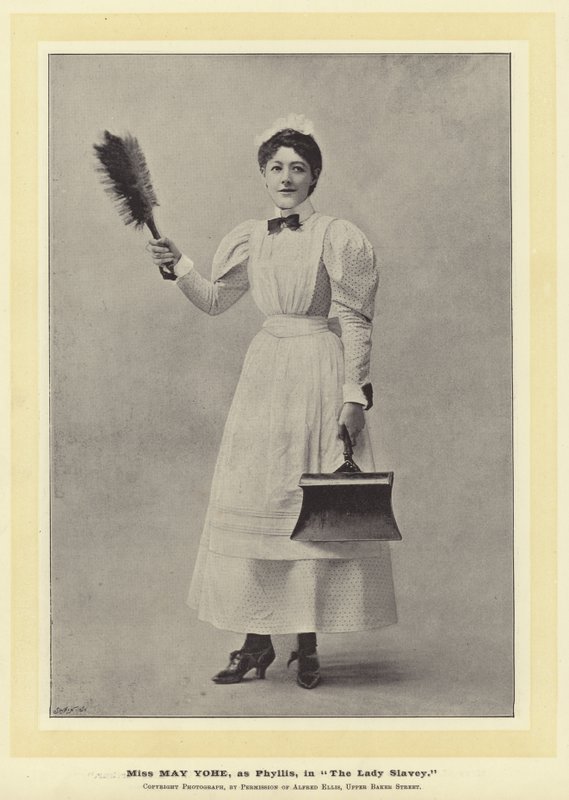 Slečna May Yohe, jako Phyllis, v Lady Slavey od English Photographer