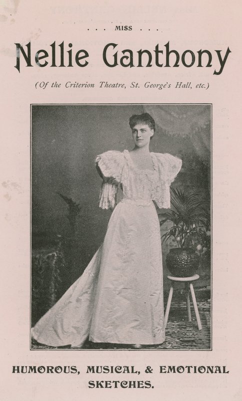 Slečna Nellie Ganthonyová z divadla Criterion od English Photographer