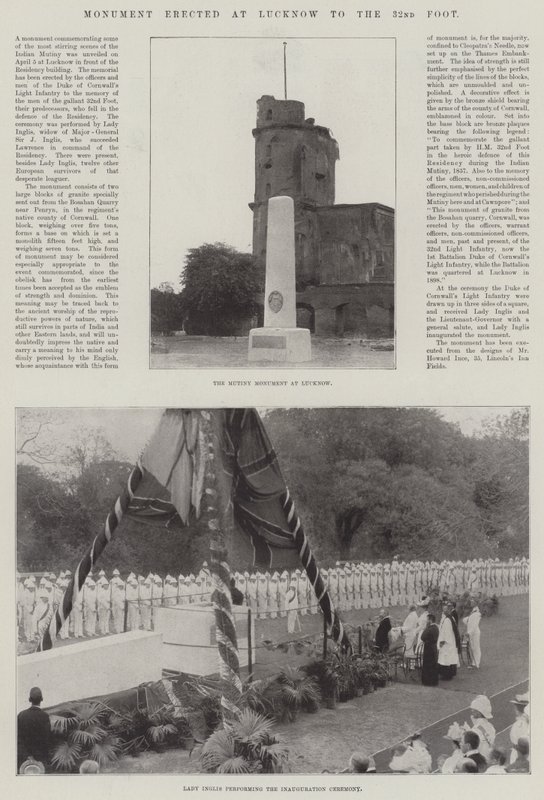Památník postavený v Lucknow k 32. stopě od English Photographer