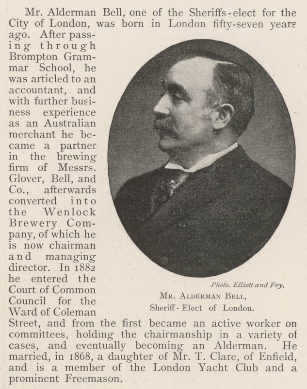 Pan Alderman Bell, zvolený šerif Londýna od English Photographer