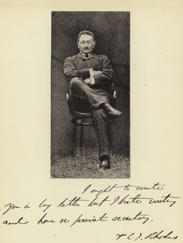 Pan Cecil J Rhodes, předseda vlády Cape Colony od English Photographer
