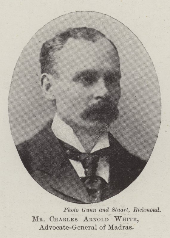 Pan Charles Arnold White, generální advokát Madrasu od English Photographer
