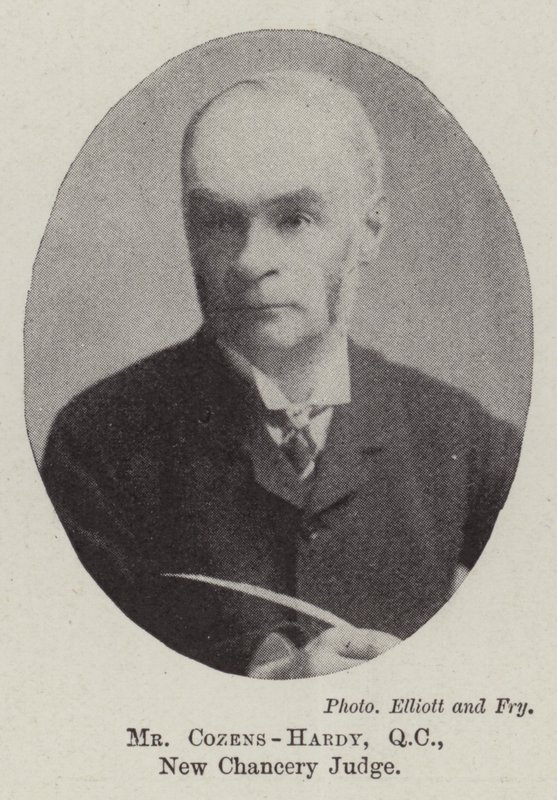Pan Cozens-Hardy, QC, soudce New Chancery od English Photographer