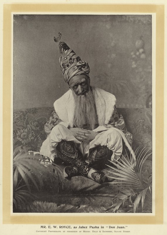 Pan E W Royce jako Jabez Pasha v Don Juan od English Photographer