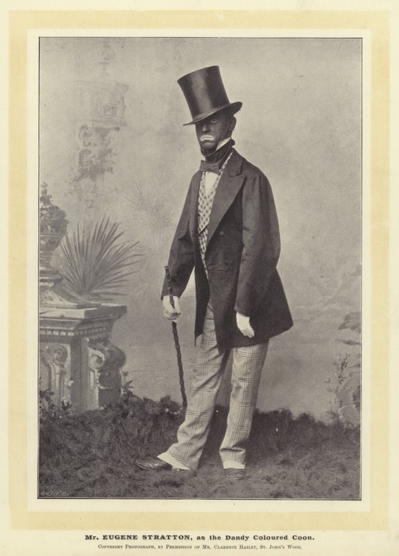 Pan Eugene Stratton jako Dandy Colored Coon od English Photographer