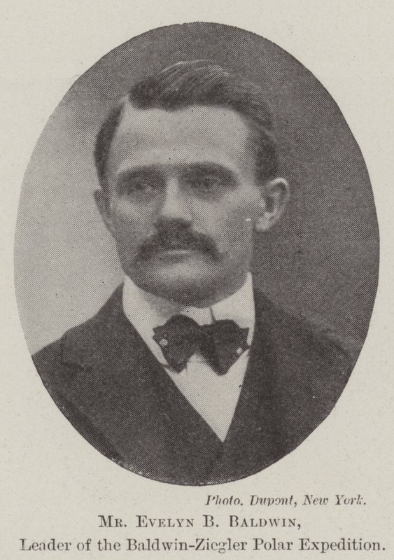 Pan Evelyn B Baldwin, vůdce polární expedice Baldwin-Ziegler od English Photographer