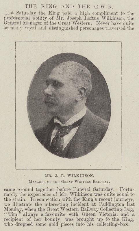 Pan J L Wilkinson, manažer Great Western Railway od English Photographer
