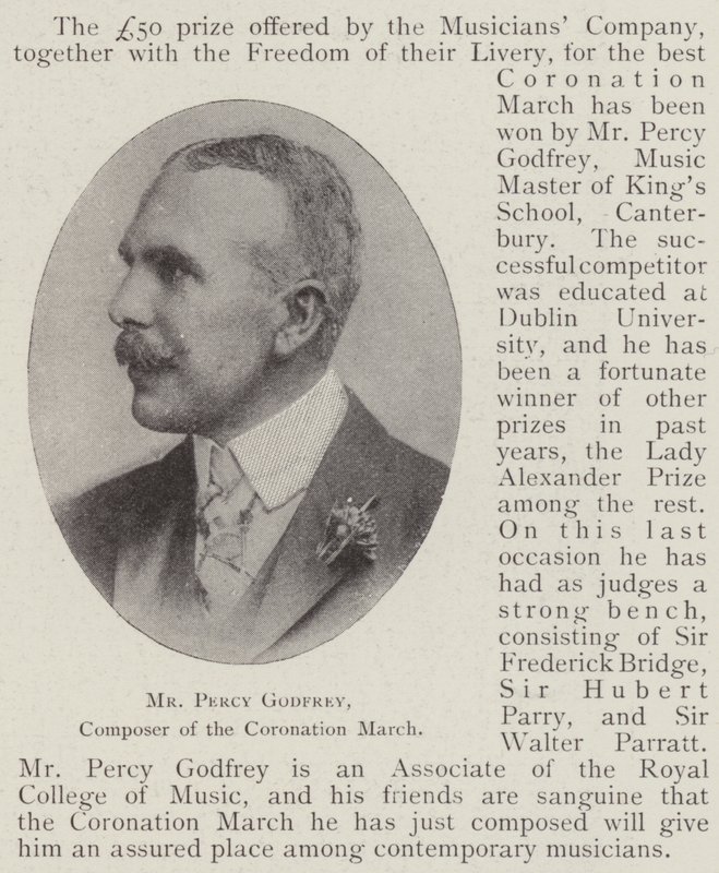 Pan Percy Godfrey, skladatel Korunovačního pochodu od English Photographer