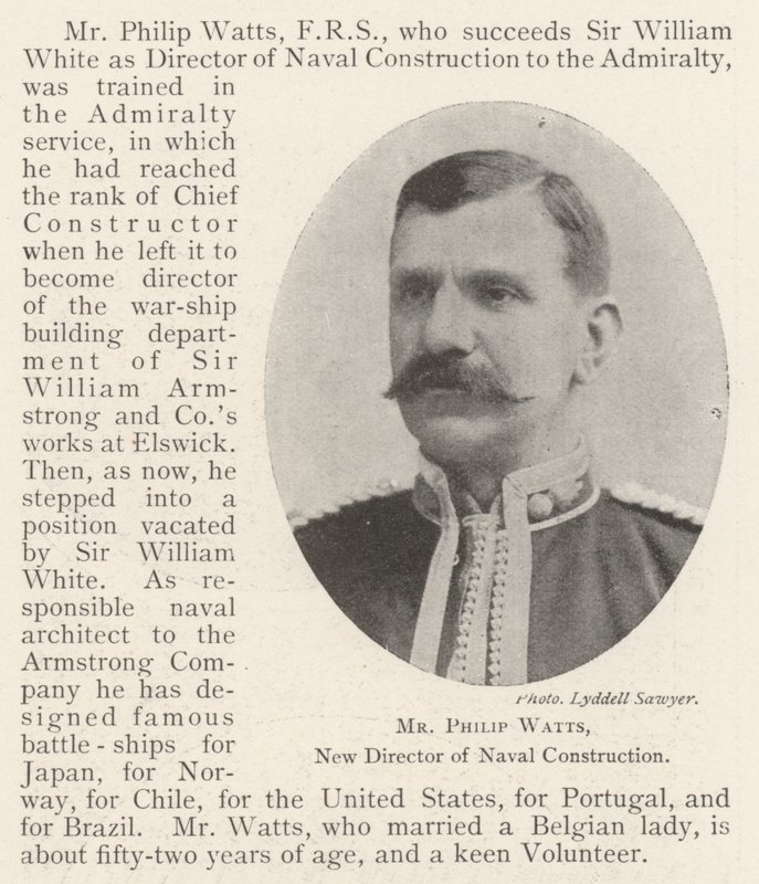 Pan Philip Watts, nový ředitel námořní stavby od English Photographer