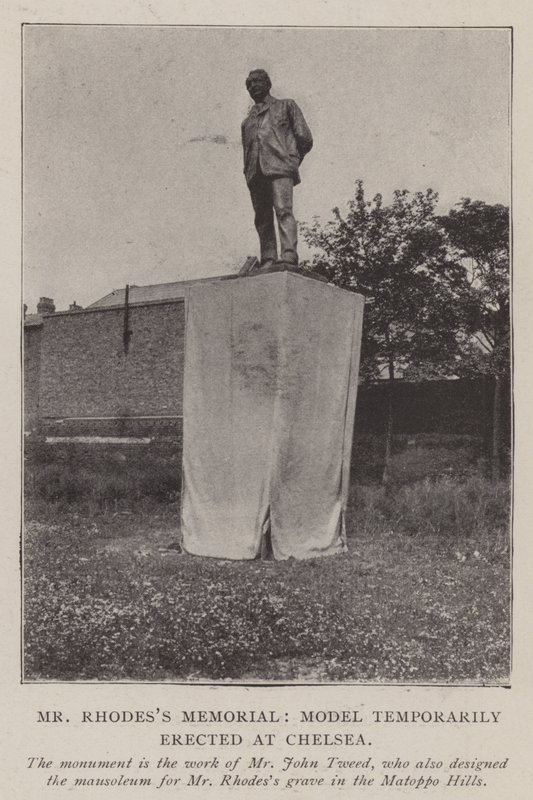 Pan Rhodess Memorial, Model dočasně postavený v Chelsea od English Photographer