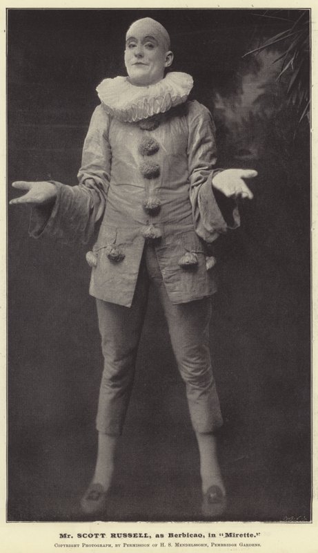 Pan Scott Russell jako Berbicao v Mirette od English Photographer