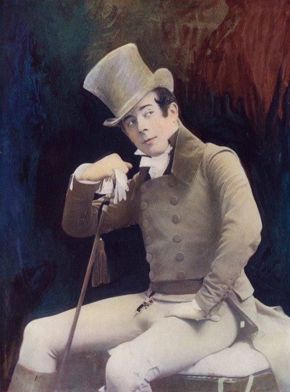 Pan Seymour Hicks v Quality Street (barevná fotografie) od English Photographer