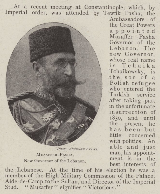 Muzaffer Pasha, nový guvernér Libanonu od English Photographer