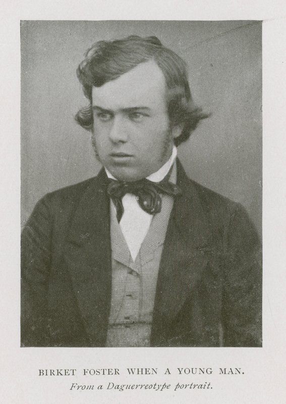 Myles Birket Foster, anglický umělec, jako mladý muž (černobílá fotografie) od English Photographer