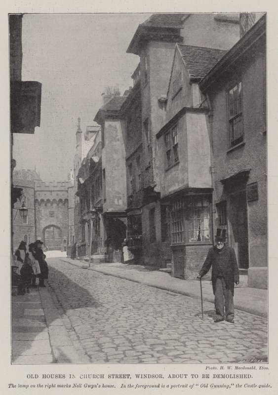 Staré domy v Church Street, Windsor, budou zničeny od English Photographer