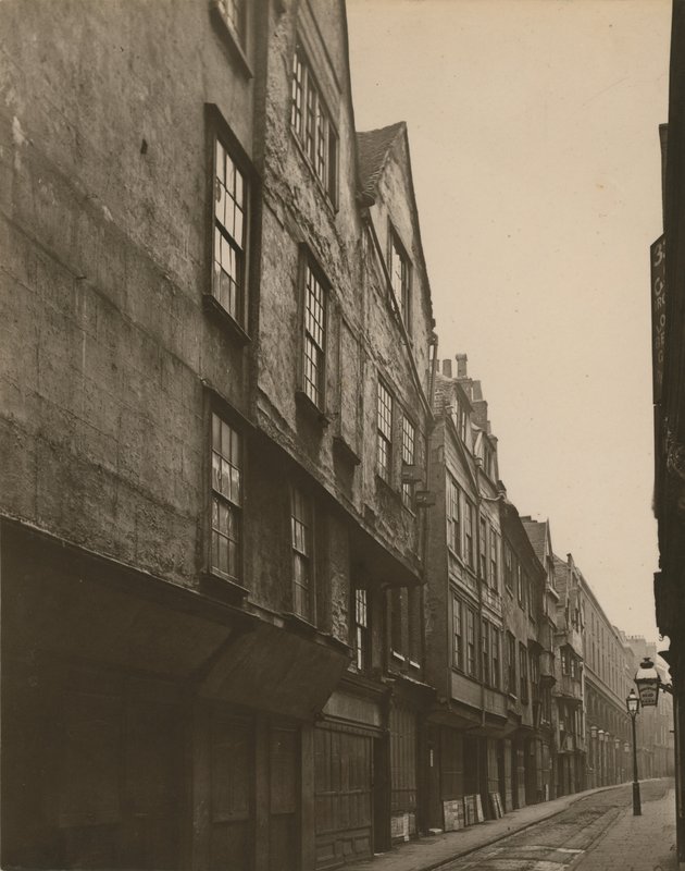 Staré domy v Wych Street, Londýn od English Photographer