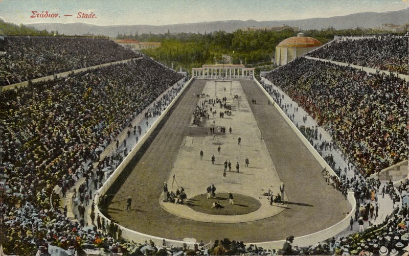 Olympijský stadion, Atény, Řecko (barevné foto) od English Photographer
