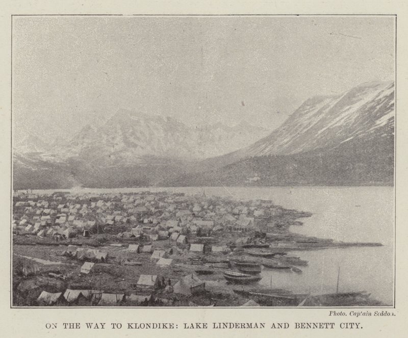 Na cestě na Klondike, jezero Linderman a Bennett City od English Photographer