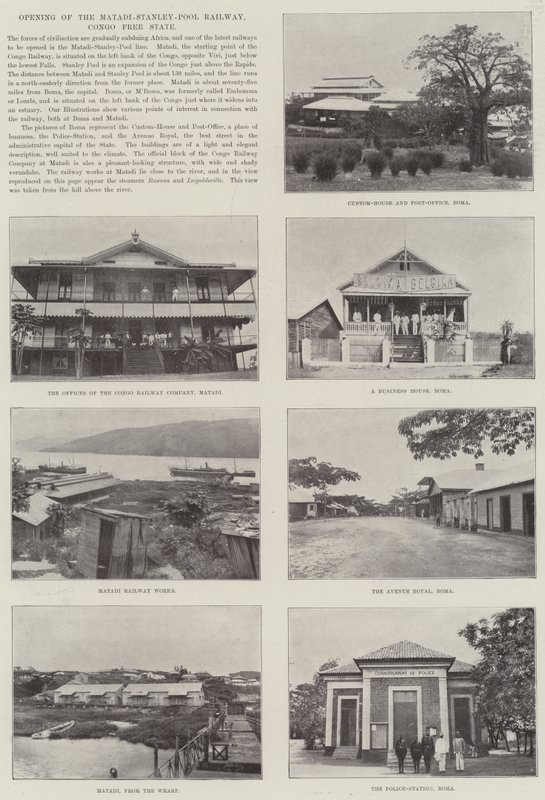 Otevření železnice Matadi-Stanley-Pool, Svobodný stát Kongo od English Photographer