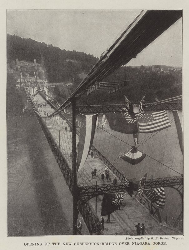Otevření nového visutého mostu přes Niagarskou soutěsku od English Photographer