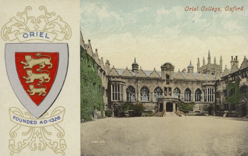 Oriel College, Oxford (barevné foto) od English Photographer