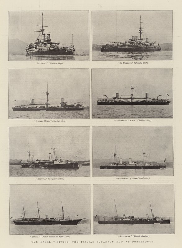 Naši námořní návštěvníci, italská eskadra nyní v Portsmouthu od English Photographer
