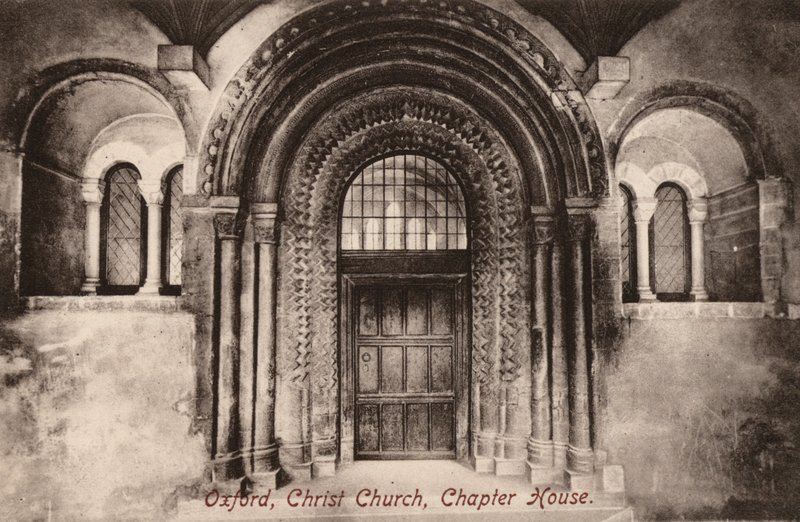 Oxford, Christ Church, Chapter House (č/b foto) od English Photographer