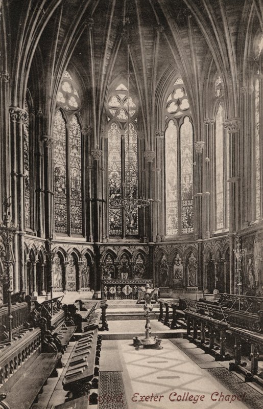 Oxford, Exeter College Chapel (černobílá fotografie) od English Photographer