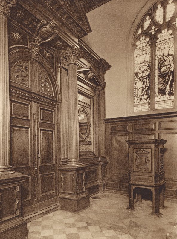Oxford: Lincoln College, The Chapel Screen od English Photographer