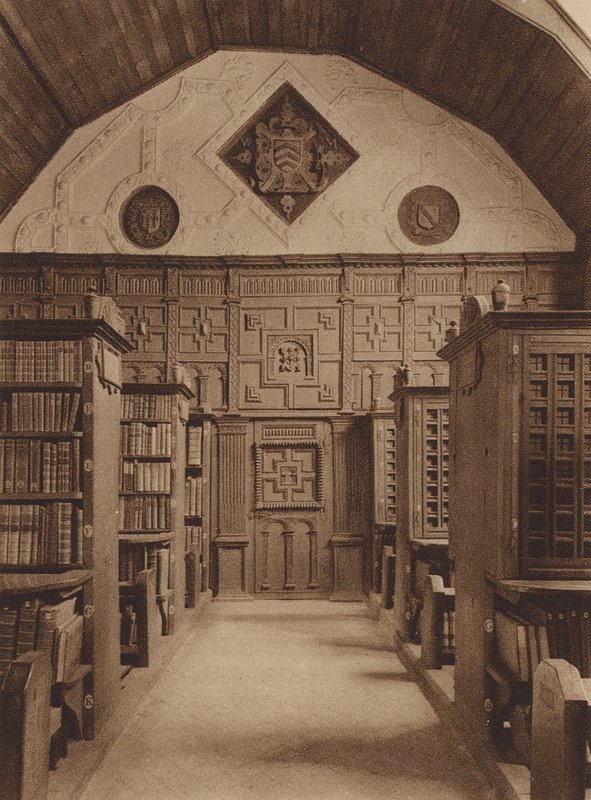 Oxford: Merton College, The Library, severní konec (čb fotografie) od English Photographer