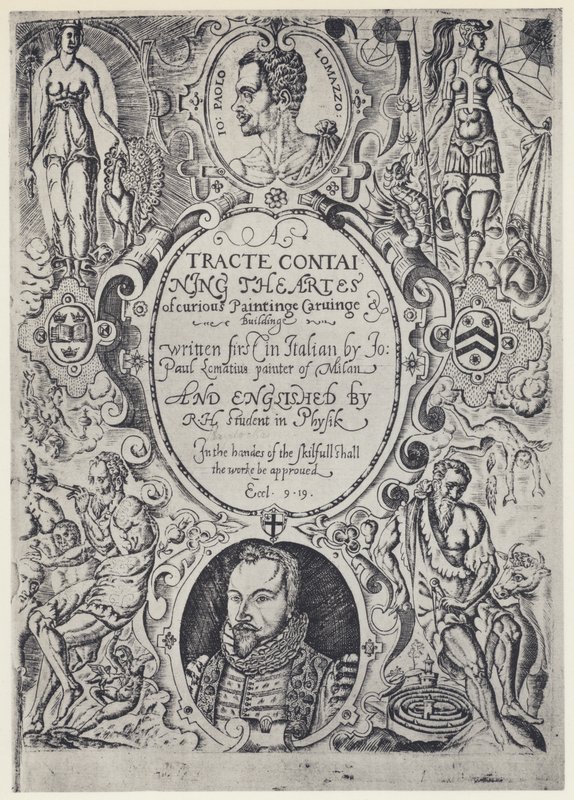 P Lomazzo, A Tracte containing the Artes of Cureous Paintinge, Tr R Haydock, J Barnes, Oxford 1598 (čb foto) od English Photographer