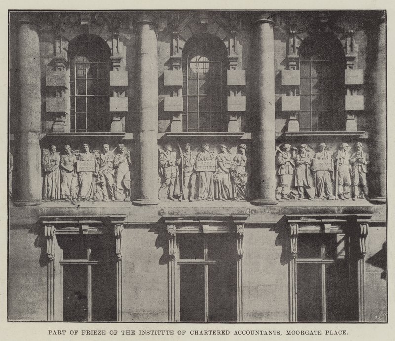 Část Frieze Institutu autorizovaných účetních, Moorgate Place od English Photographer