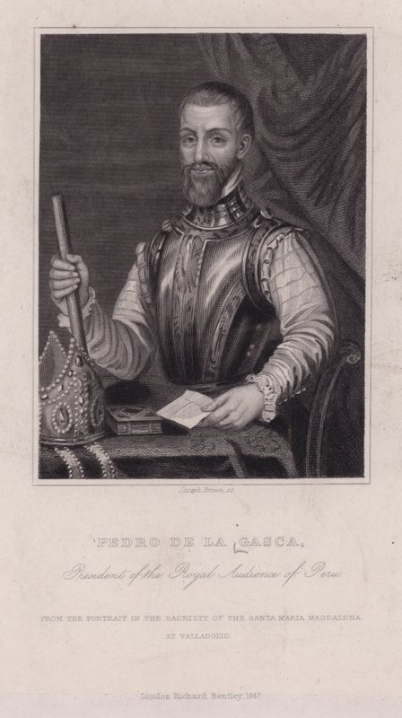 Pedro de la Gasca, španělský biskup, diplomat a druhý místokrál Peru (černobílá fotografie) od English Photographer