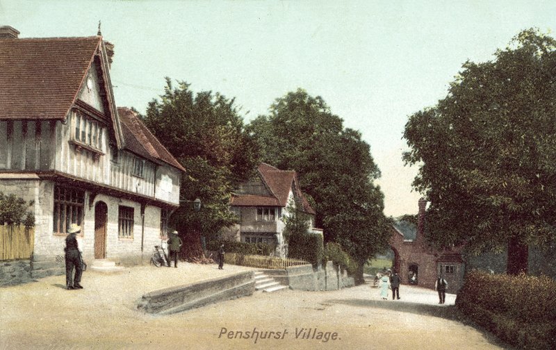 Penshurst Village, Kent (barevná fotografie) od English Photographer