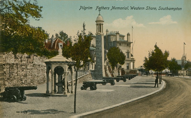 Památník otců poutníků, Western Shore, Southampton. Pohlednice odeslána v roce 1913. od English Photographer