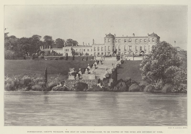 Powerscourt, hrabství Wicklow, sídlo lorda Powerscourta, které navštíví vévoda a vévodkyně z Yorku od English Photographer