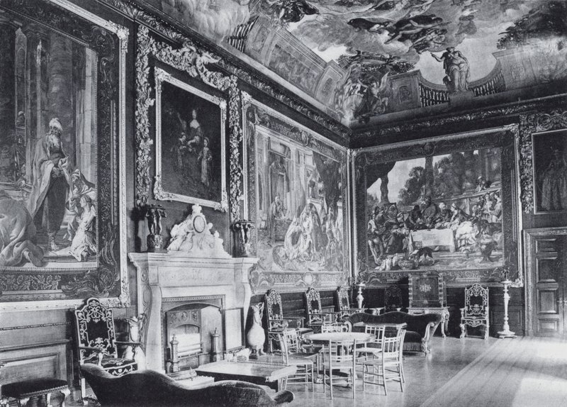Komnata přítomnosti, hrad Windsor (černobílá fotografie) od English Photographer