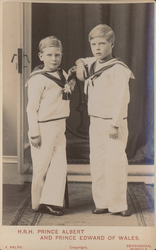 Princ Albert a princ Edward z Walesu od English Photographer